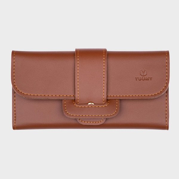Ví Da Cầm Tay Thời Trang Yuumy Màu Bò Yv18B (Store 5703)