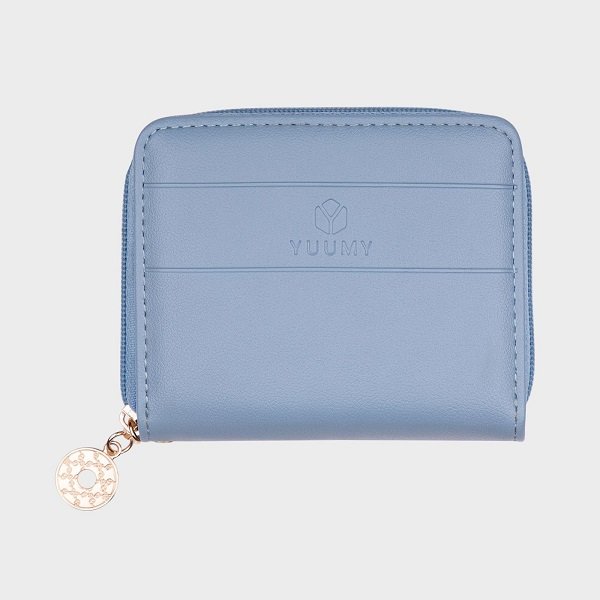 Ví Da Cầm Tay Thời Trang Yuumy Màu Xanh Dương Yv21Xd (Store 5703)