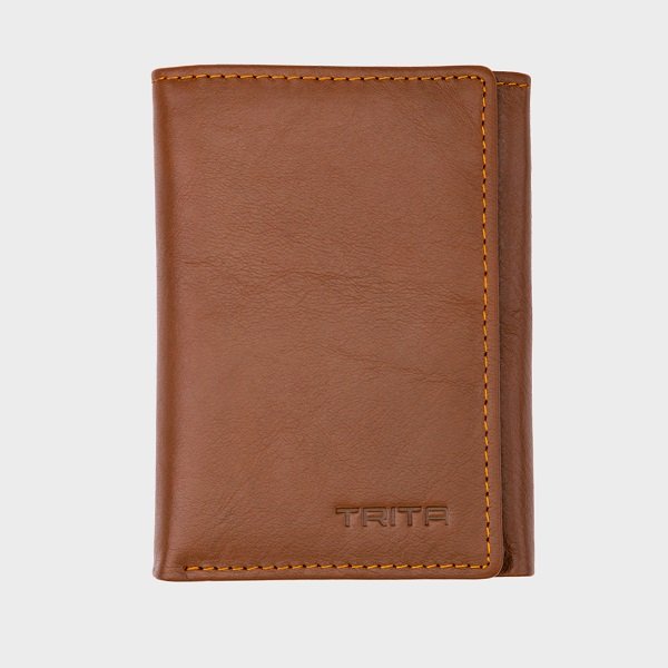 Ví Nam Da Bò Thật Trita Màu Bò Nhạt Rvn03Bn (Store 5703)