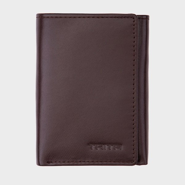 Ví Nam Da Bò Thật Trita Màu Nâu Đen Rvn03Nd (Store 5703)
