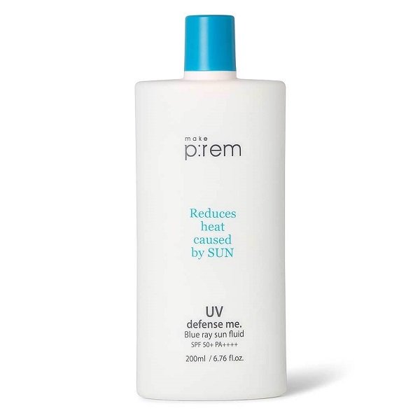 Sữa Chống Nắng Make P:rem Uv Defense Me. Blue Ray Sun Fluid 200Ml