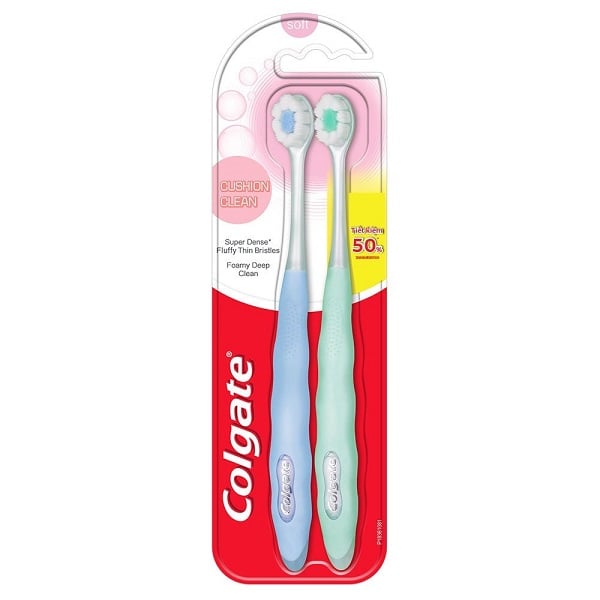 Lô 2 Bàn Chải Đánh Răng Colgate Cushion Clean