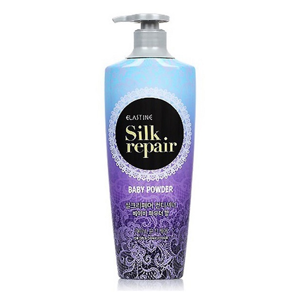 Kem Xả Elastine Silk Repair Shining Baby Powder Scent Conditioner 550Ml (1001, 1003)