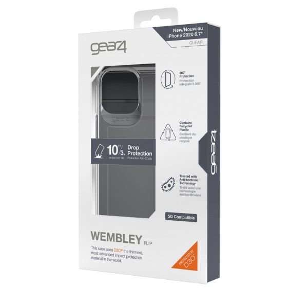 Case Gear4 D3O Wembley Flip IP12 Pro Max Clear 702006063