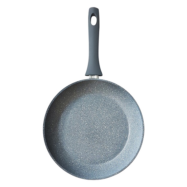 Chảo Sâu Vân Đá Từ Greencook 26Cm Gcp02 - 26Ih Xám