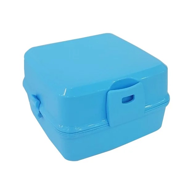 Bộ Hộp Cơm Nhựa Pp Hộp + Muỗng + Nĩa Thb603Blu