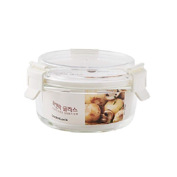 Hộp Thủy Tinh Chịu Nhiệt Nắp Vòm Nhựa Tritan Lock&Lock 400Ml Trắng Llg894