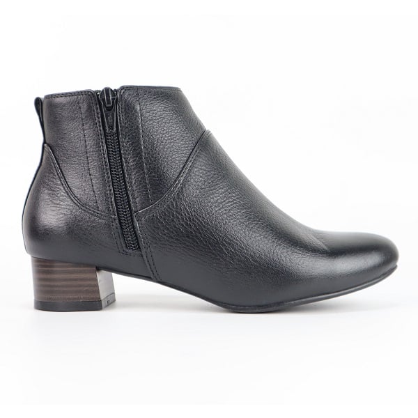 Giày Boot Da Bò Khóa Kéo 3Cm Cillie Màu Đen 1087 (Store 5703)