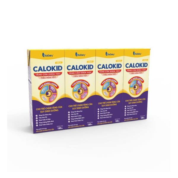 Sữa Bột Pha Sẵn Calokid Gold 180Mlx4
