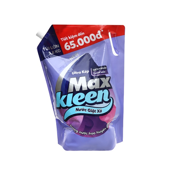Nước Giặt Xả Maxkleen Hương Huyền Diệu Túi 3.8Kg