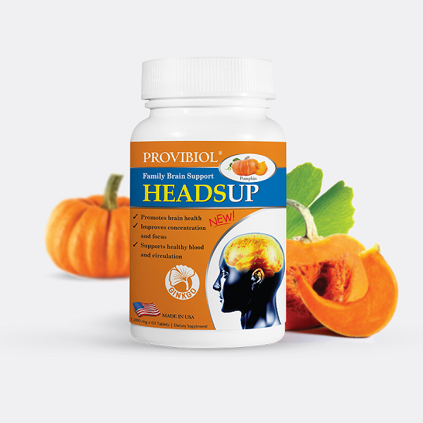 Thực Phẩm Bảo Vệ Sức Khỏe Provibiol Headsup Bổ Não Tăng Tuần Hoàn 60 Viên