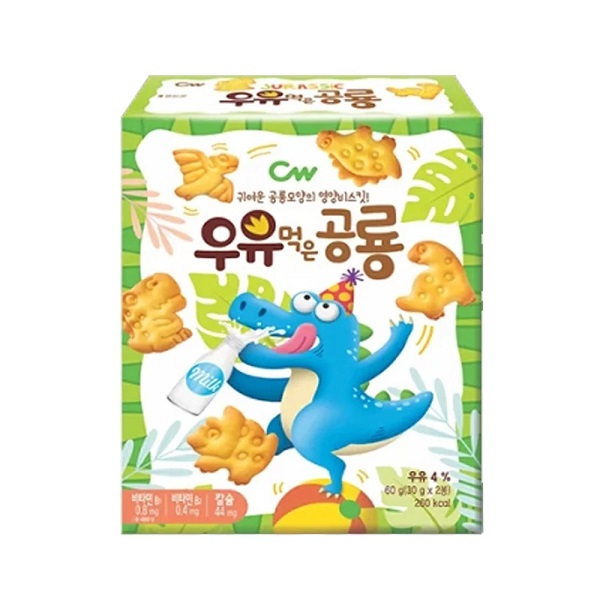 Thực Phẩm Bổ Sung Bánh Quy Sữa Khủng Long Cw 60G