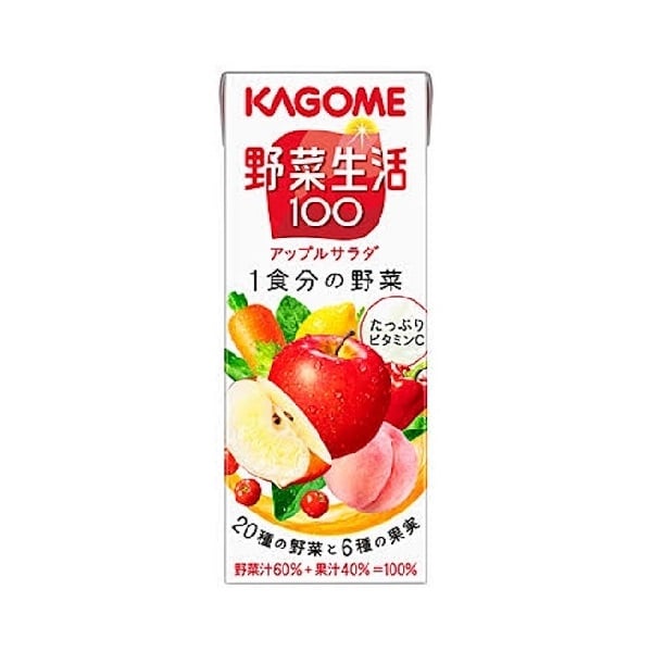Nước Ép Rau Củ Quả Salad Táo Kagome 200Ml