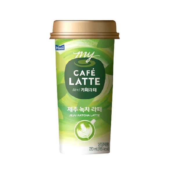 Cà Phê Tươi Uống Liền My Café Latte Vị Trà Xanh Đảo Jeju 220Ml