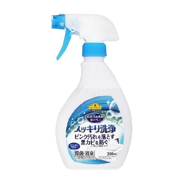 Xịt Tẩy Rửa Nhà Tắm Aeon Topvalu Không Mùi 380Ml