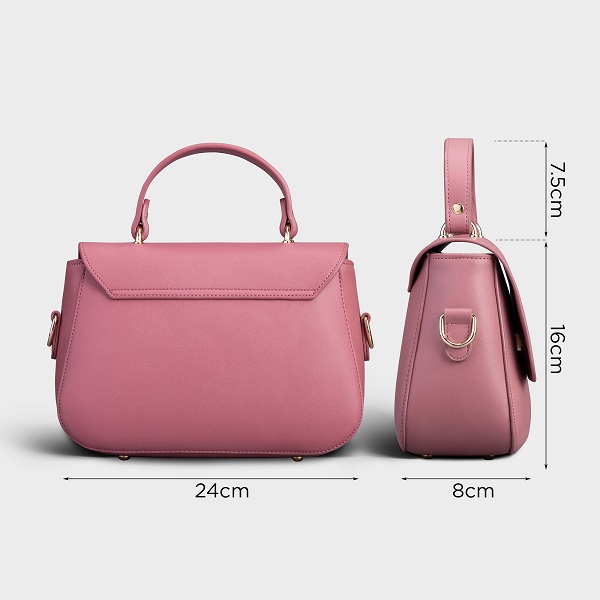 Hình ảnh Túi Đeo Chéo Thời Trang Yuumy Màu Hồng Ruốc YN86HR (Store 5703) Hình ảnh Túi Đeo Chéo Thời Trang Yuumy Màu Hồng Ruốc YN86HR (Store 5703)