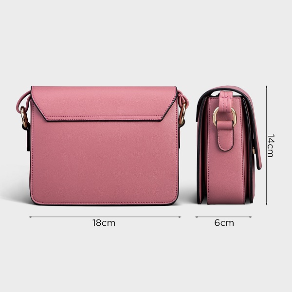 Hình ảnh Túi Đeo Chéo Thời Trang Yuumy Màu Hồng Ruốc YN90HR (Store 5703) Hình ảnh Túi Đeo Chéo Thời Trang Yuumy Màu Hồng Ruốc YN90HR (Store 5703)