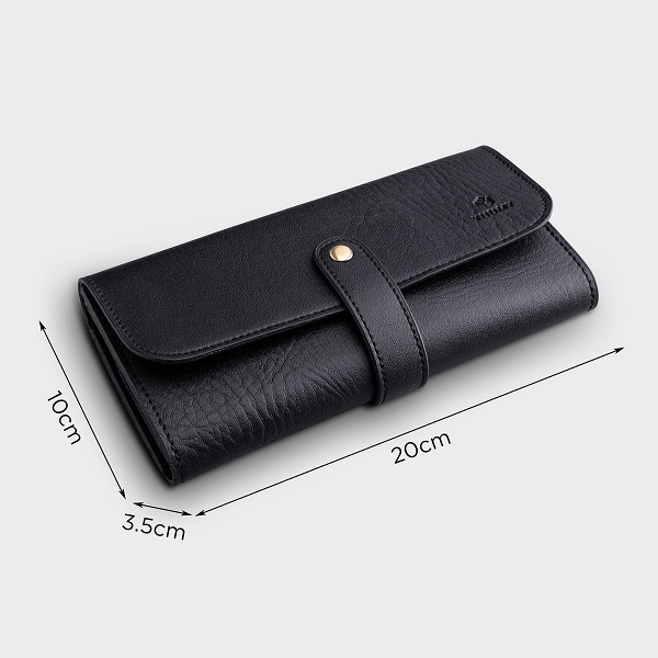 Hình ảnh Ví Da Cầm Tay Thời Trang Yuumy Màu Đen YV31D (Store 5703) Hình ảnh Ví Da Cầm Tay Thời Trang Yuumy Màu Đen YV31D (Store 5703)