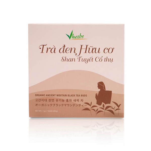 Trà Đen Hữu Cơ Shan Tuyết Cô Thụ Búp Vherbs 7G X 7 Gói