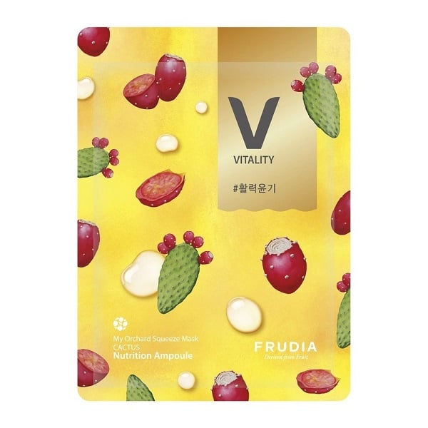 Mặt Nạ Dưỡng Chất Nuôi Dưỡng Chiết Xuất Từ Xương Rồng Frudia My Orchard Squeeze Mask Cactus 20Ml (Store 5871, 5873)