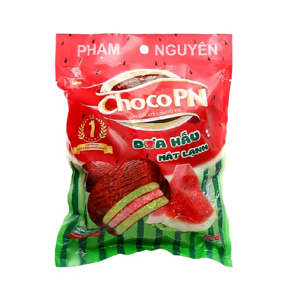 Bánh Choco Pn Phủ Socola Kem Marshmallow Dưa Hấu
