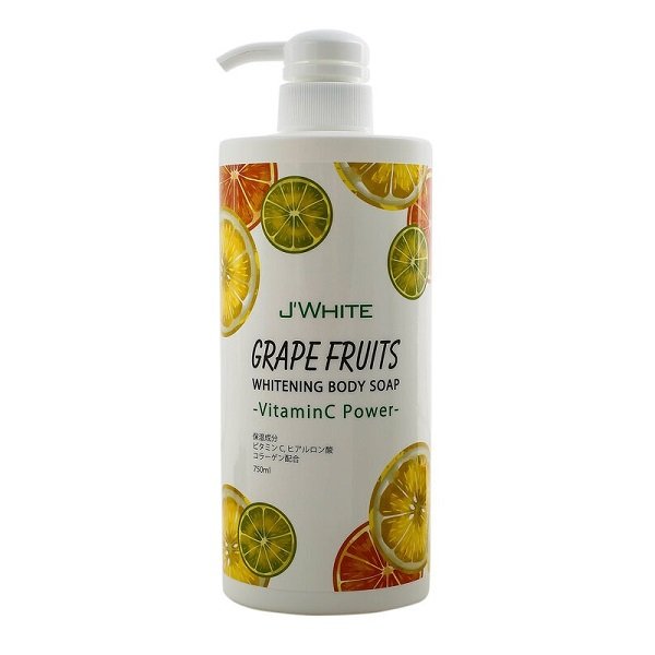 Sữa Tắm Trắng Da Hương Bưởi Jwhite Grapefruit Whitening Body Soap 750Ml (Store 5871, 5873)