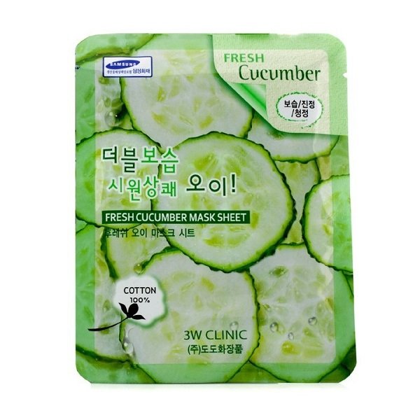 Mặt Nạ 3W Clinic Fresh Cucumber Mask Sheet 23Ml (Store 5871, 5873)
