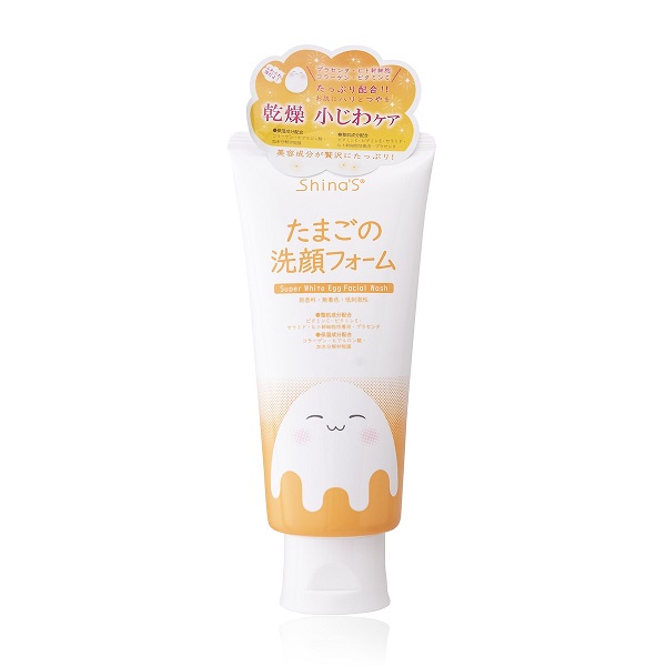 Sữa Rửa Mặt Trứng Trắng Da Mờ Nám Shina's Super White Egg Facial Wash 120G (5871, 5873)