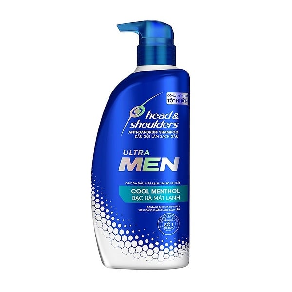 Dầu Gội Bạc Hà Head & Shoulders Ultra Men Cool Menthol Anti Dandruff Shampoo 850Ml (1001, 1003)