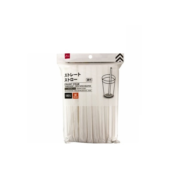 Ds Ống Hút Trắng Bọc Giấy 180 Cây