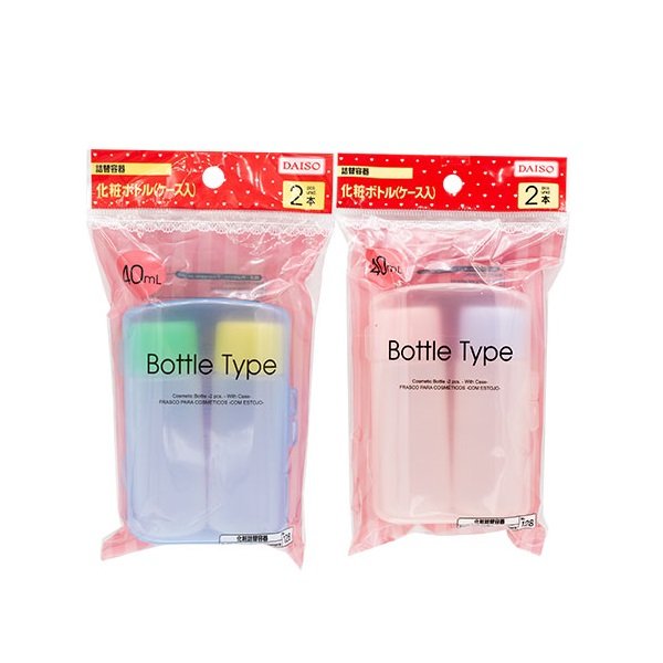 Ds Bộ 2 Lọ Chiết Mỹ Phẩm Kèm Hộp 40ml (inbox chọn màu)