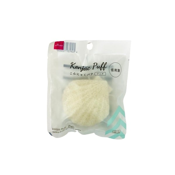 Ds Bông Bọt Biển Tẩy Tế Bào Chết Cho Da Mặt Hình Vỏ Sò Konjac Puff