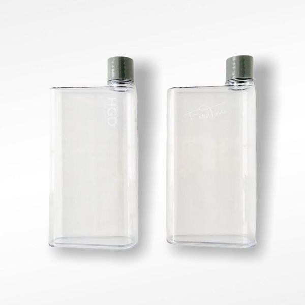 Ds Bình Nước Dạng Phẳng Trong Suốt Nhỏ Gọn 350Ml Hgd/Free Time