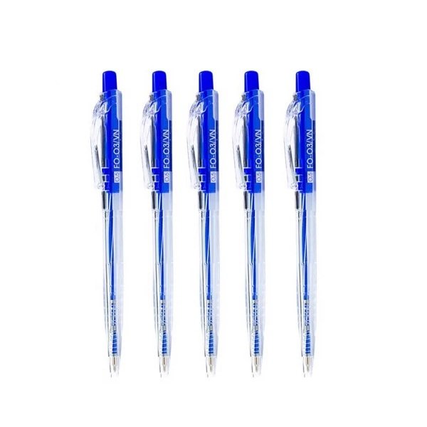 Bút Bi Thiên Long Fo - 03/Vn Xanh Vỉ 5 Cây