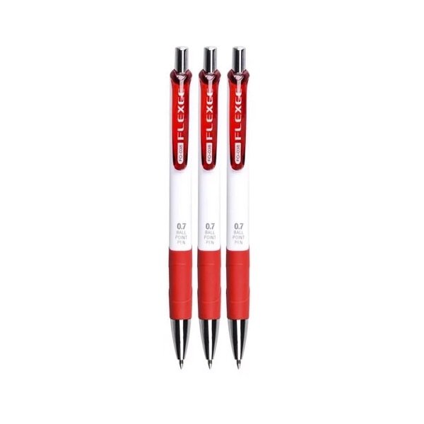 Bút Bi Thiên Long Fo - 038/Vn Đỏ Vỉ 3 Cây
