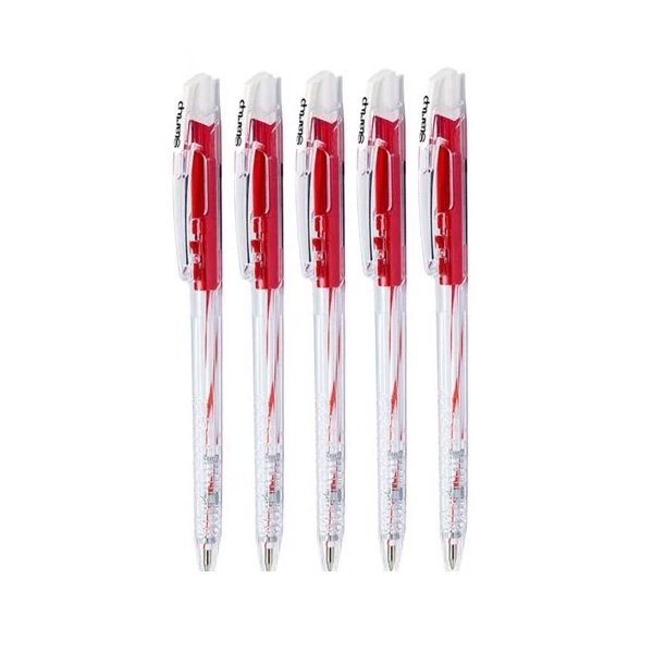 Bút Bi Thiên Long Fo - 039/Vn Đỏ Vỉ 5 Cây