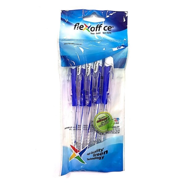 Bút Bi Thiên Long Fo - 039/Vn Xanh Vỉ 5
