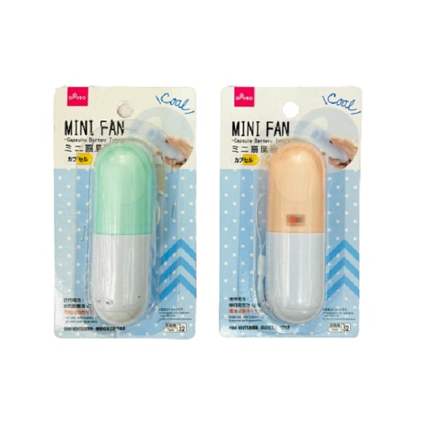 Ds Quạt Pin Cầm Tay Xanh/Cam (Inbox Chọn Màu)