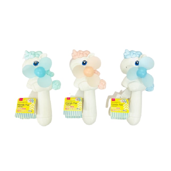 Ds Quạt Cơ Cầm Tay Ngựa Pony Hồng/Xanh (Inbox Chọn Màu)