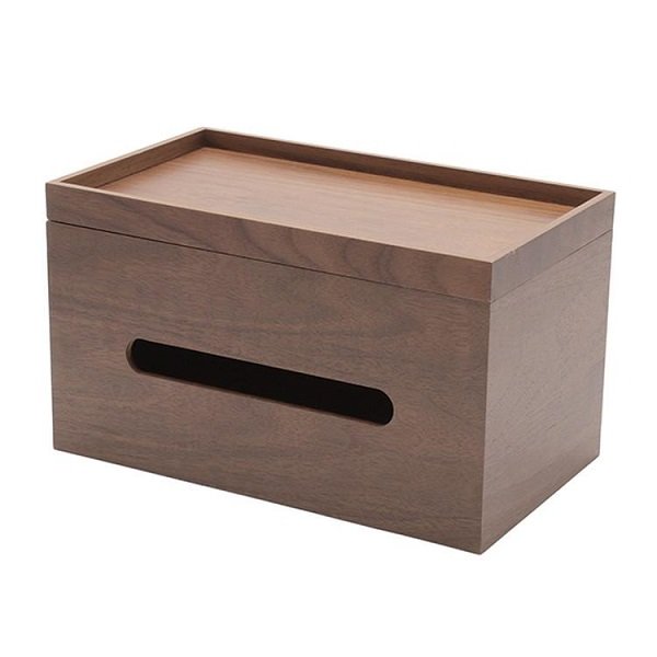 Hộp Đựng Khăn Giấy Bằng Gỗ 26X15X13.3Cm