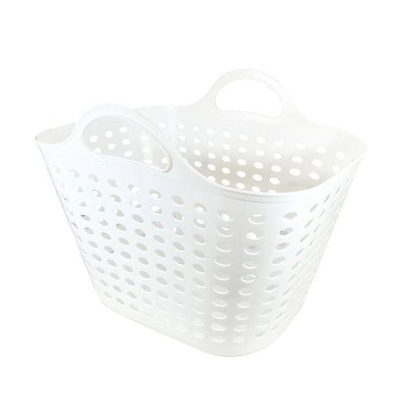 Giỏ Giặt Mềm 41x31x26cm Trắng M