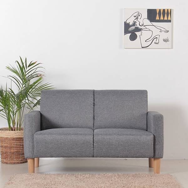 Ghế Sofa 2 Chỗ Home Coordy Màu Xám