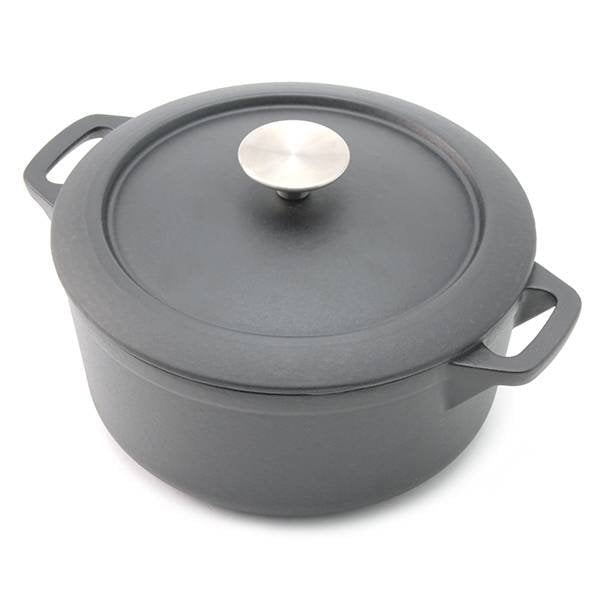 Nồi Tráng Men 22Cm Không Từ Đen