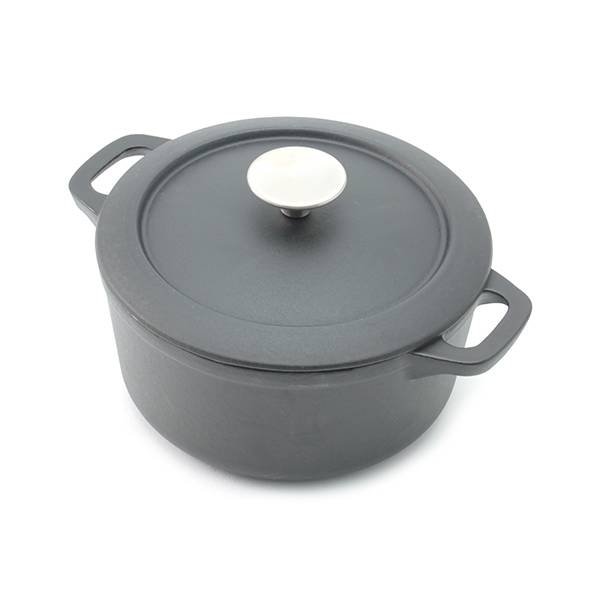 Nồi Tráng Men 20Cm Không Từ Đen
