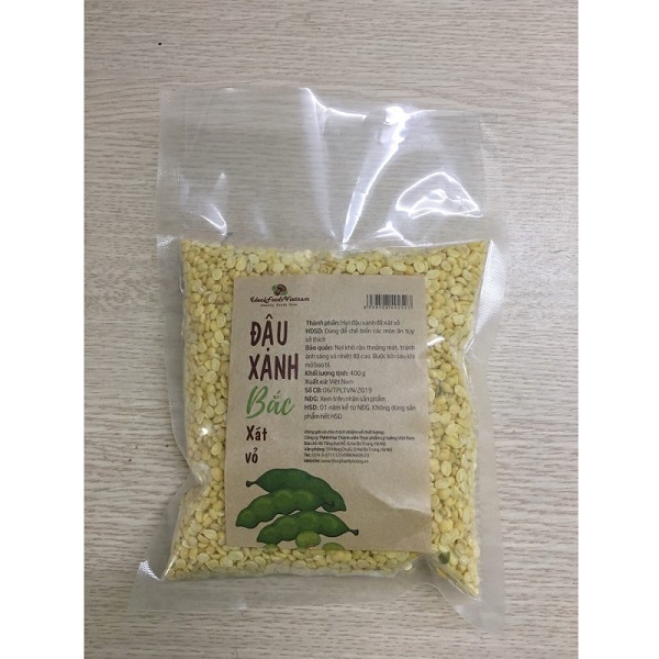 Đậu Xanh Bắc Xát Vỏ Lý Tưởng Việt 400G