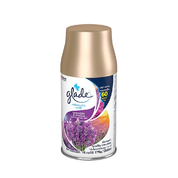 Chai Xịt Tự Động Glade Hương Lavender & Vani 175G