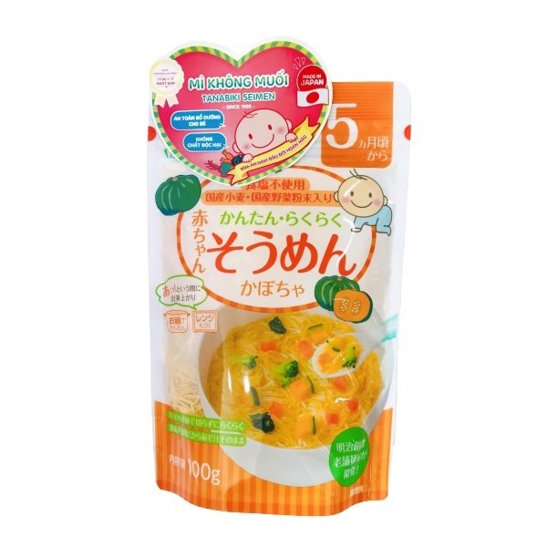 Mì Somen Bí Ngô Không Muối Tanabiki 100G 5M+