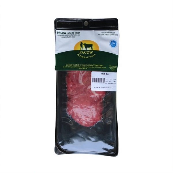 Thịt Bò Tái Cắt Lát Pacow 250G