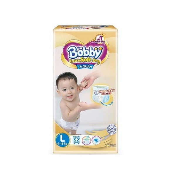 Tã Quần Bobby Extra Soft Dry L52