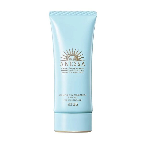 Gel Chống Nắng Dịu Nhẹ Cho Da Nhạy Cảm & Trẻ Em Anessa Moisture Uv Sunscreen Mild Spf35 Pa+++ 90G (Wn)